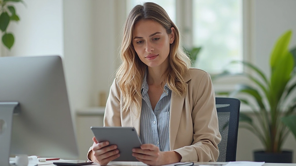 Persoon voert gezondheidsgegevens in op tablet met intuïtieve interface en duidelijke visuele hiërarchie