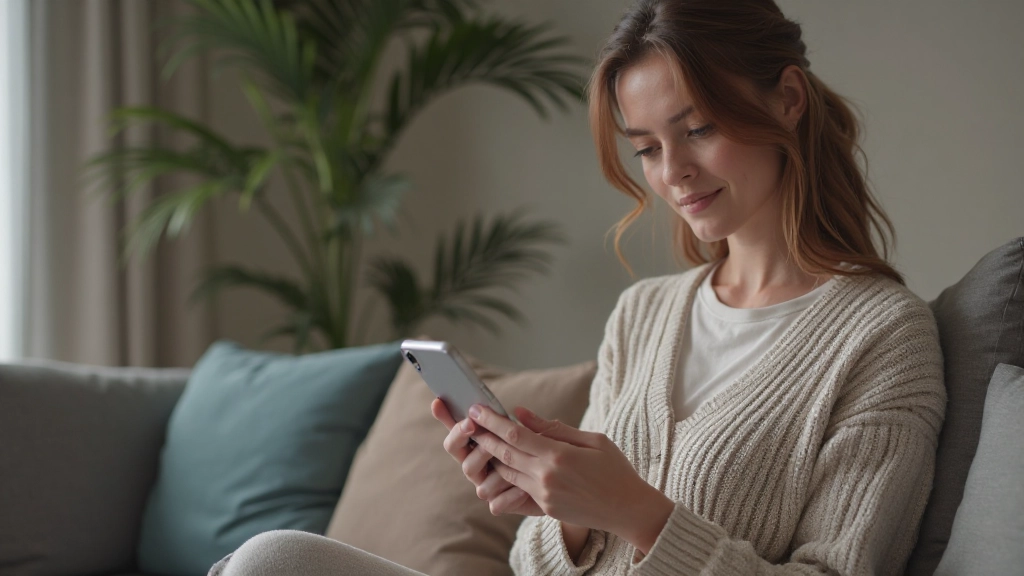 Smartphone scherm toont gezondheidsgegevens met kleurcontrast en duidelijke typografie voor slechtzienden