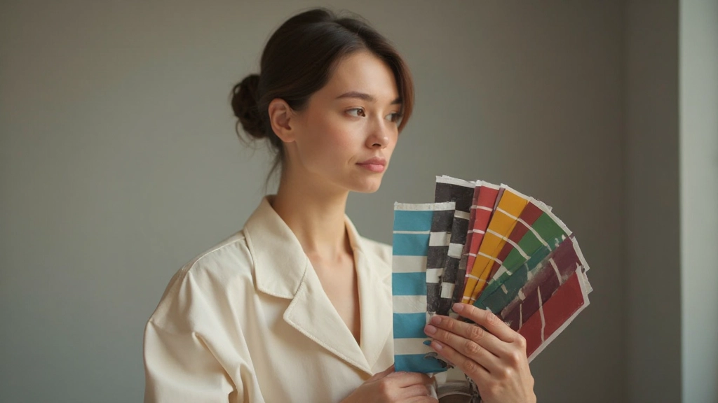 Close-up van kleurwiel met nadruk op blauwtinten en groentinten voor vertrouwensopbouw